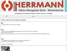 Tablet Screenshot of elektro-herrmann-berlin.de